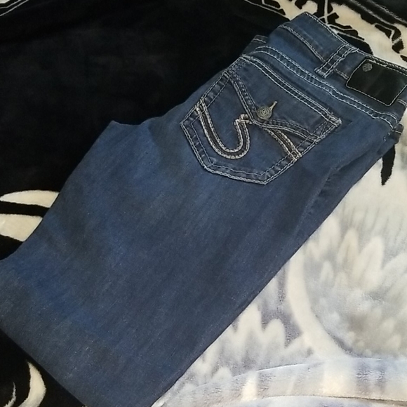 Silver Jeans size 31 Aiko slim boot cut jeans - Picture 1 of 4